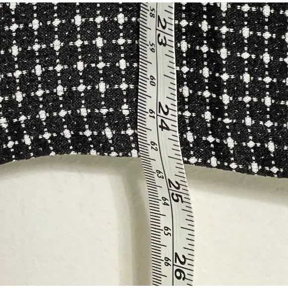 JESSICA LONDON Black and White Box Plaid Faux Wrap Skirt Size 18/20 NWT - Picture 3 of 10